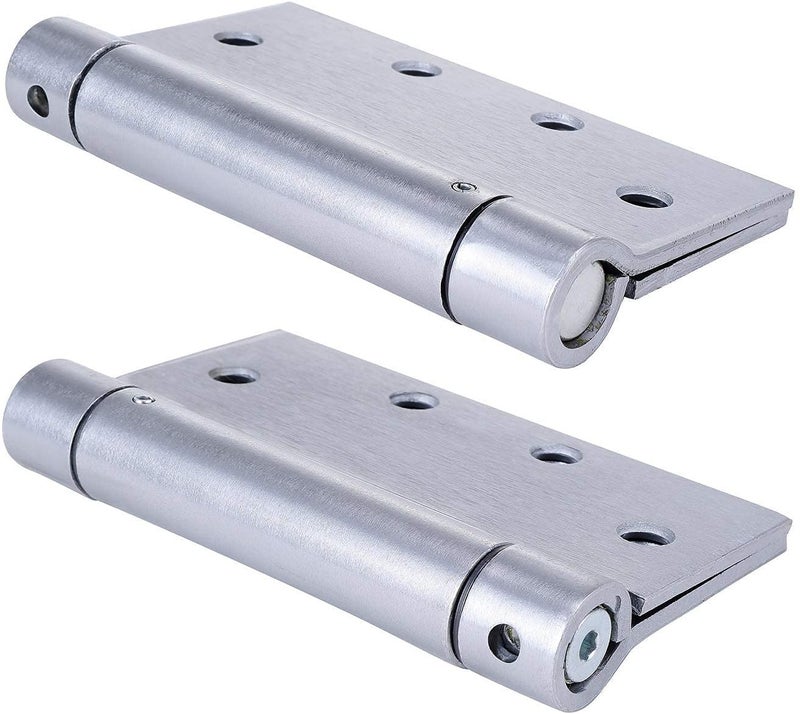 Stylever 2 Pack - 4.5"x4.5" Stainless Steel Self Closing Reversible Door Hinge - Heavy Duty Commercial Spring Door Hinge - UL Listed with Complete Installation Hardware - Image 2